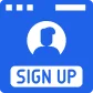 New user sign-ups per month