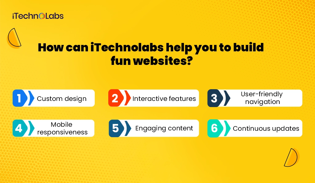 How can iTechnolabs help you to build fun websites