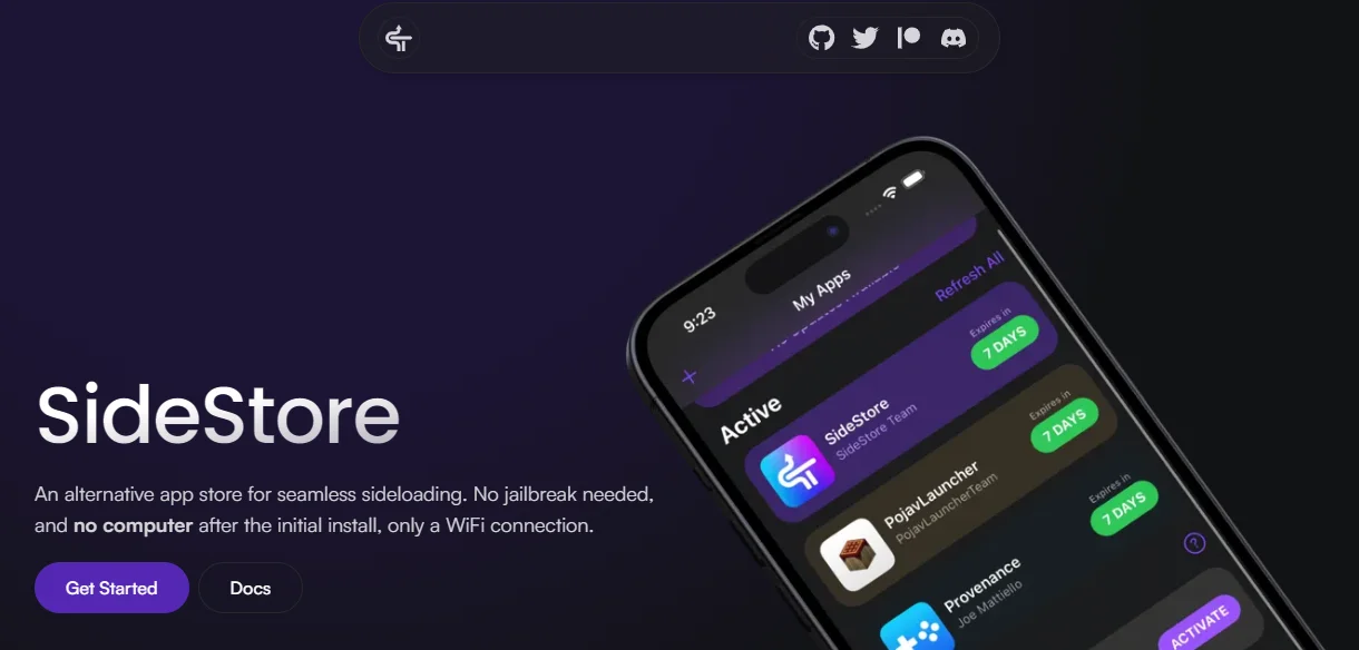 Sidestore - app store alternative ios