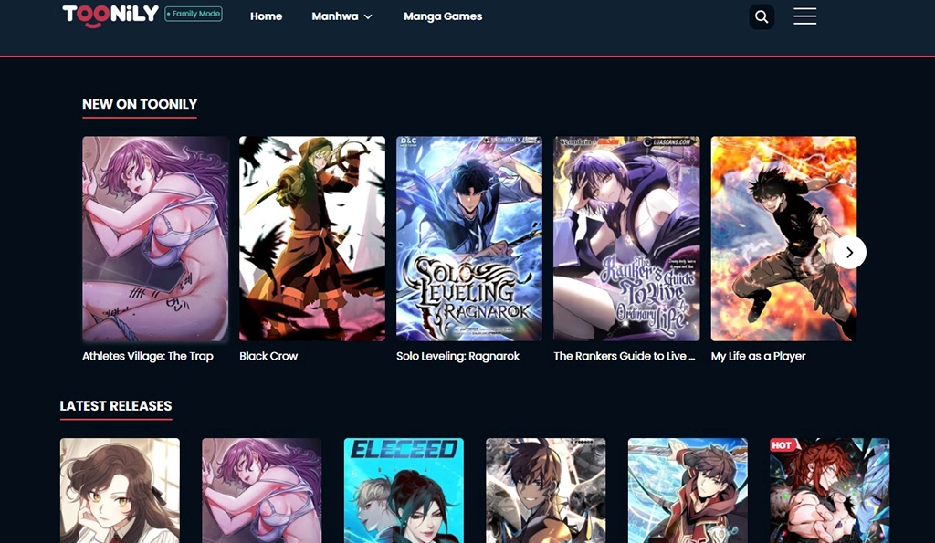 Toonily - Mangapark Alternatives