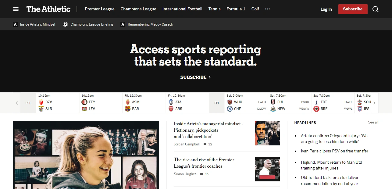 The Athletic - sports app