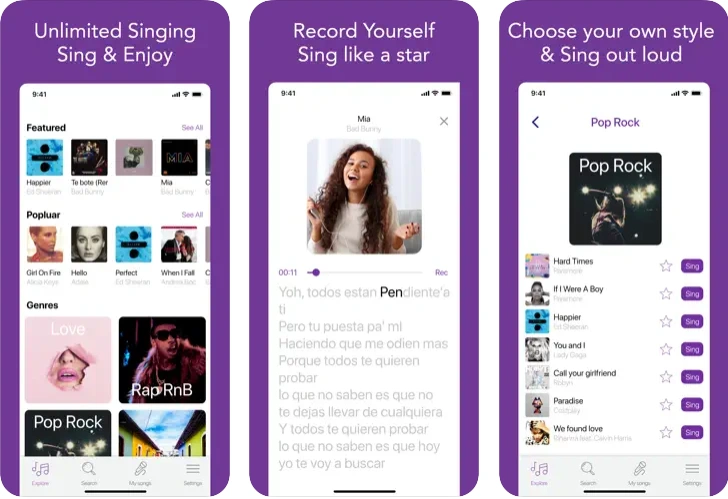 Sing Karaoke - best free karaoke app