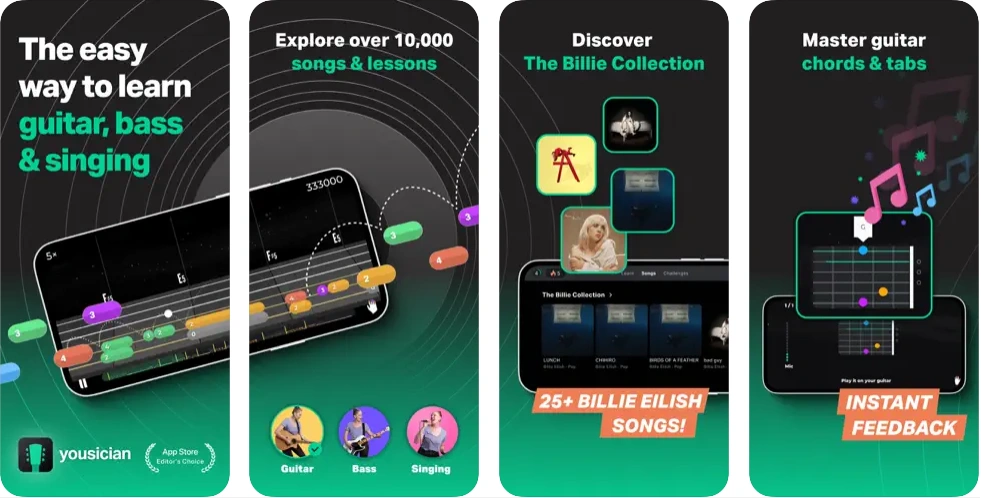 Yousician - free guitar lessons app