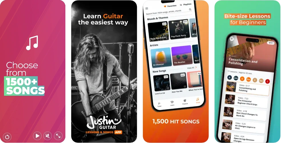 Justin Guitar - best free guitar app