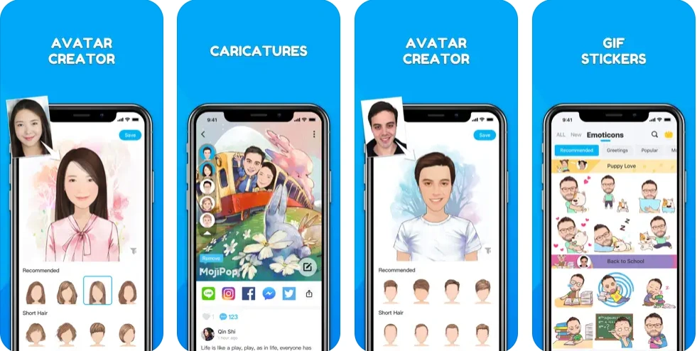 MojiPop - face recognition app free