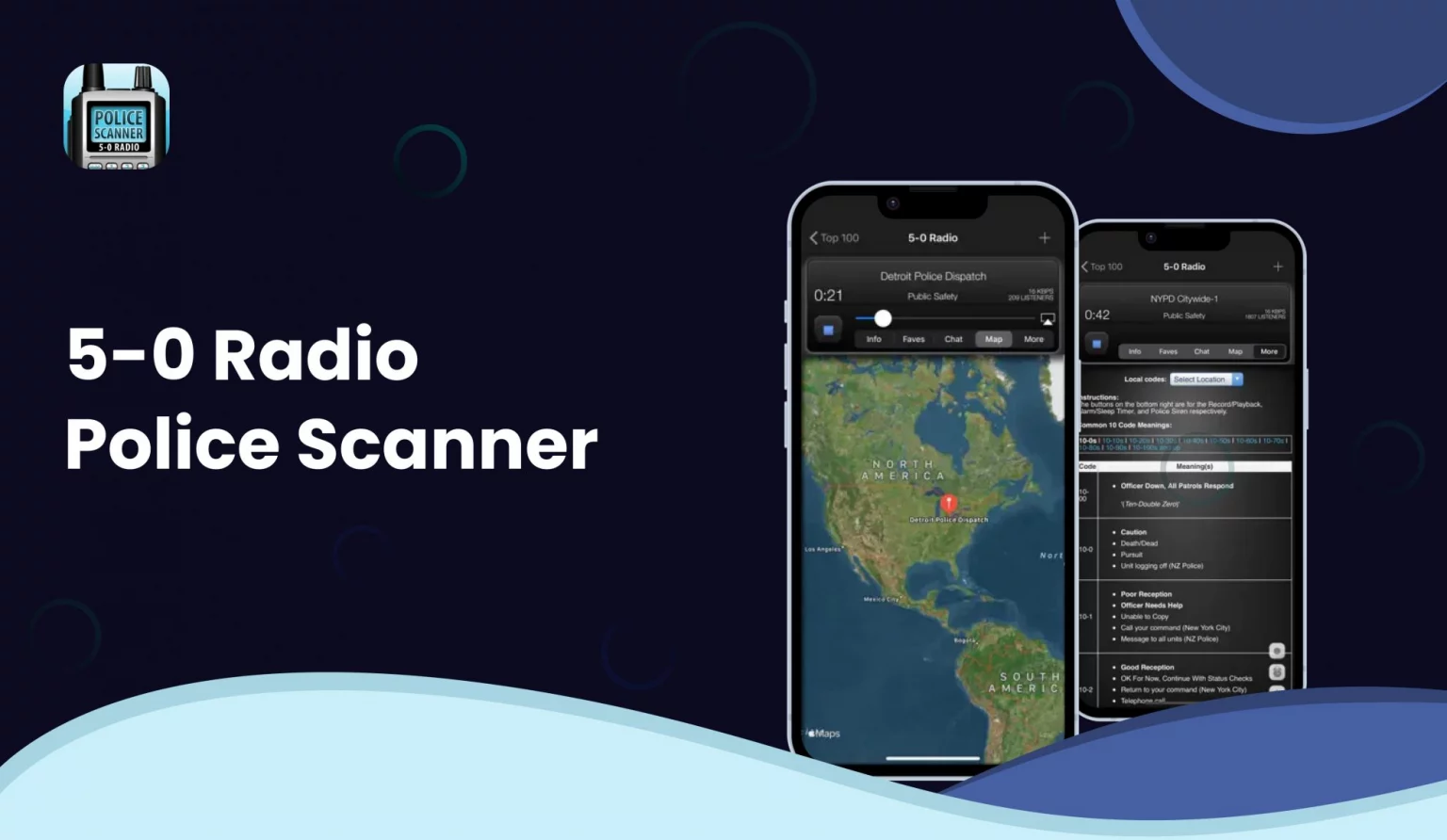 5-0 Radio Police Scanner