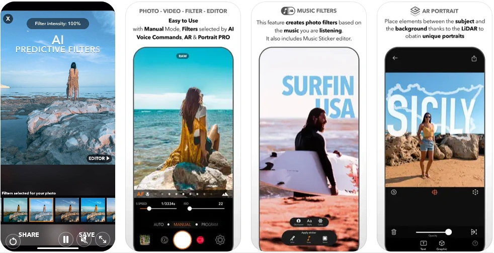 DSLR Camera - best filter camera app
