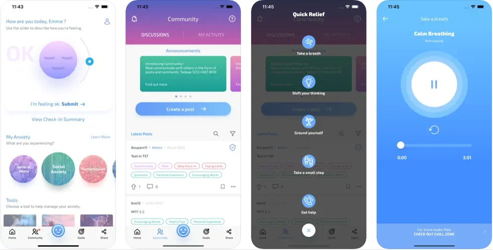 MindShift - mood tracker app