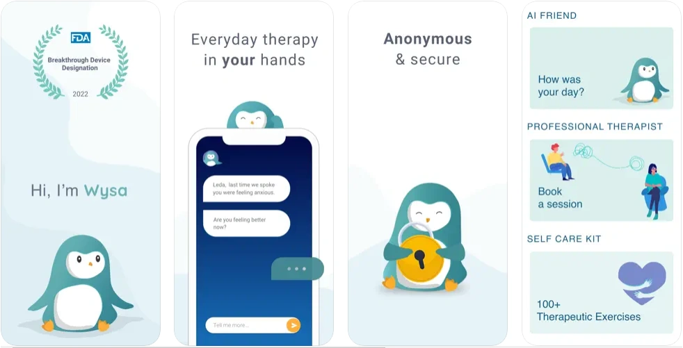 Wysa - mood tracker app