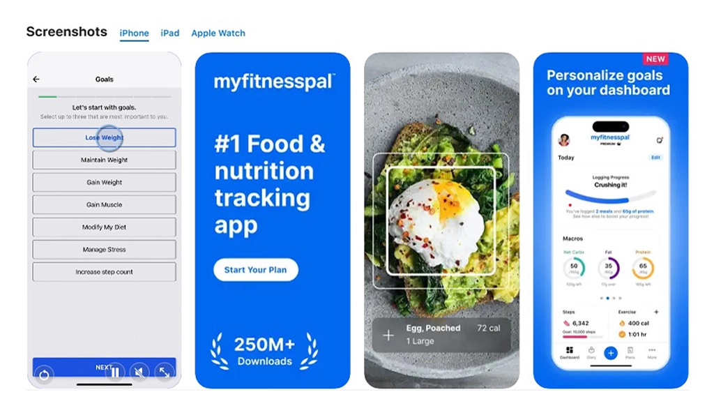 MyFitnessPal - smartwatch app