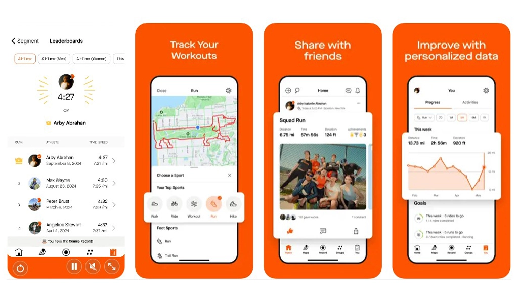 Strava Tracker - smart watch application