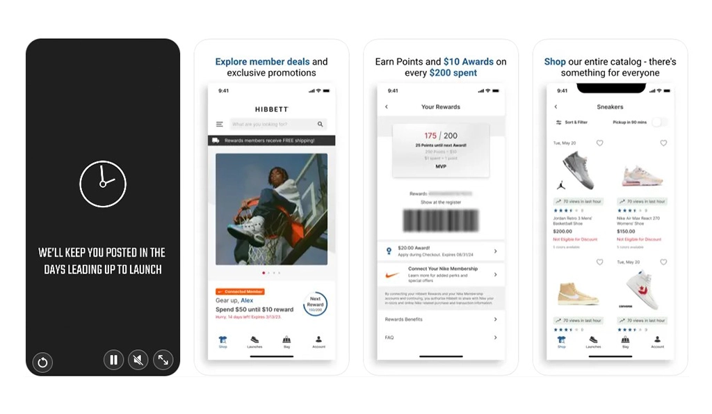 Hibbett - footwear application