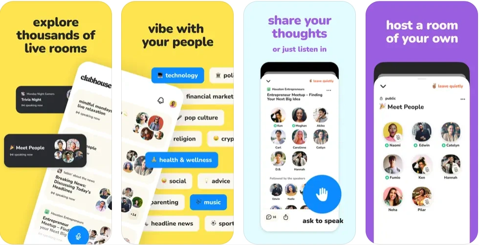 Clubhouse - free live streaming app