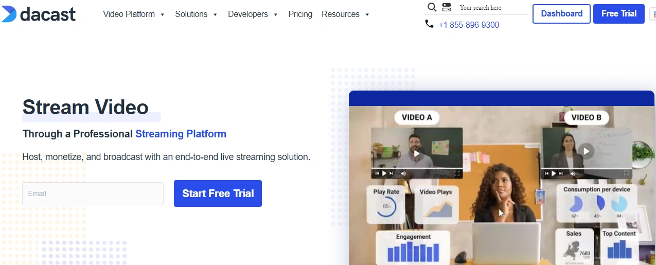 Dacast - live streaming platform