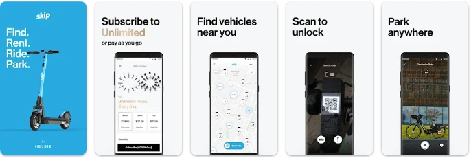 skip - electric scooter app