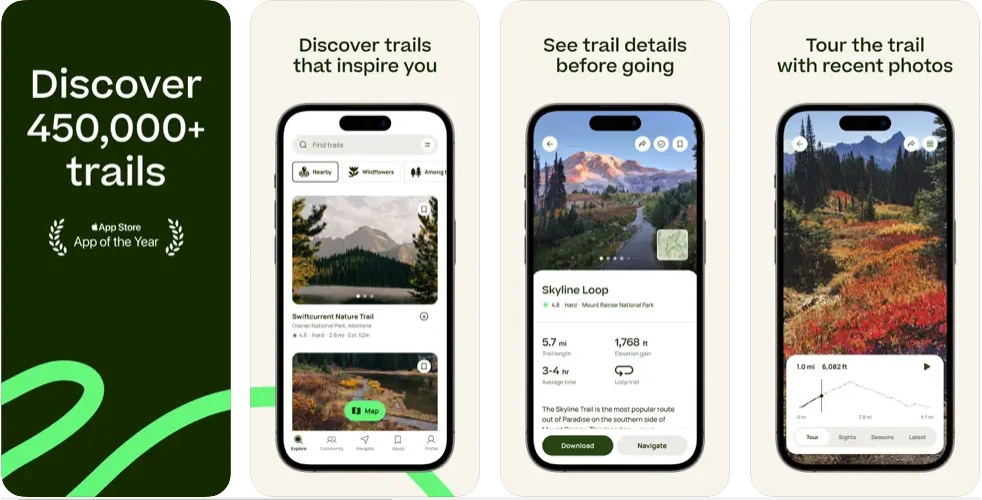 AllTrails - best location sharing app