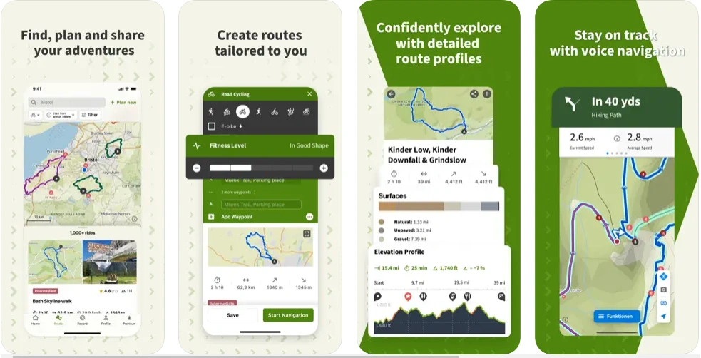 komoot - best gps tracker