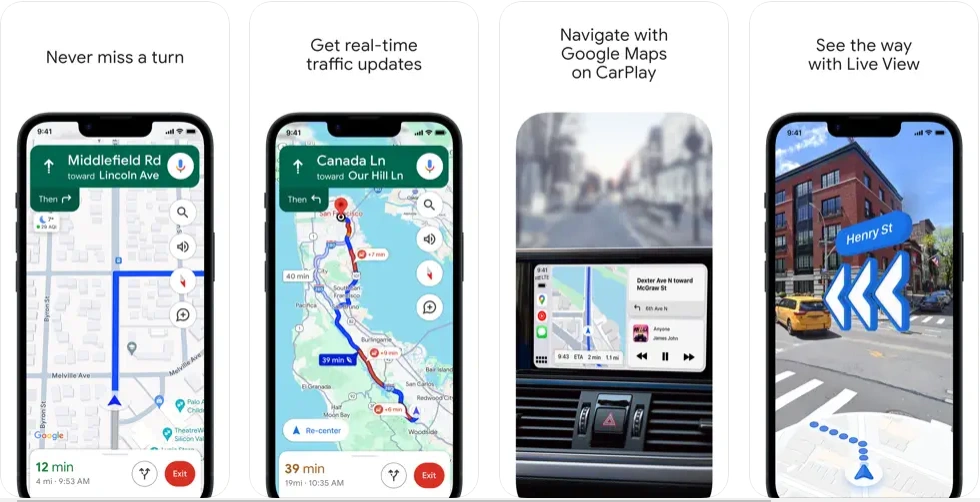 Google Maps - best location sharing app
