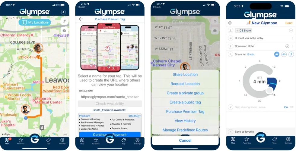 Glympse - best gps tracker