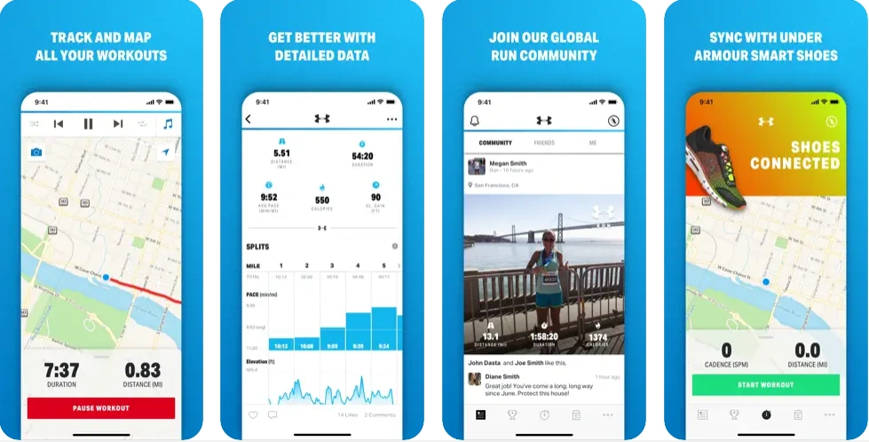 Map My Run - real-time location tracking app