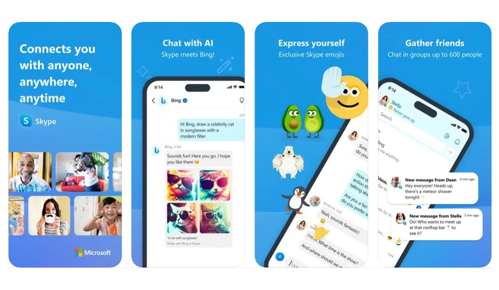 skype - snapchat alternatives