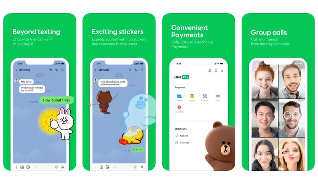 line - apps like snapchat