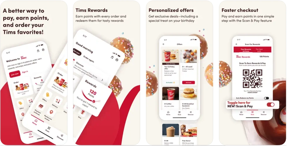 Tim Hortons: Delivery Apps in Vancouver