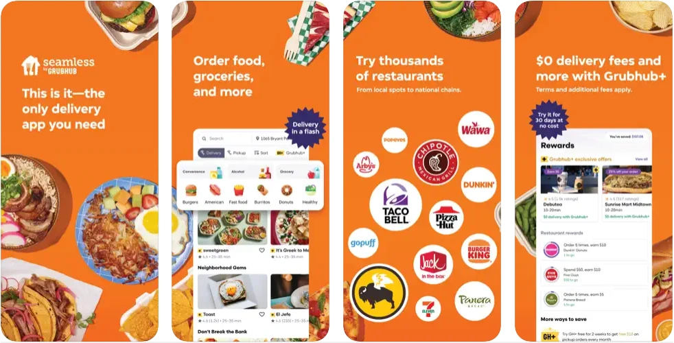 Seamless: Food Delivery Apps Vancouver