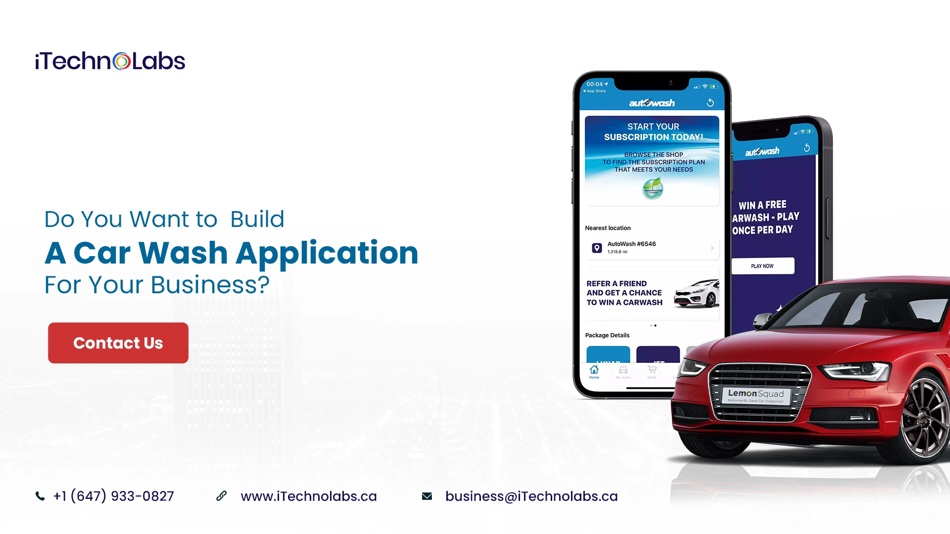 steps after launching a car wash application itechnolabs