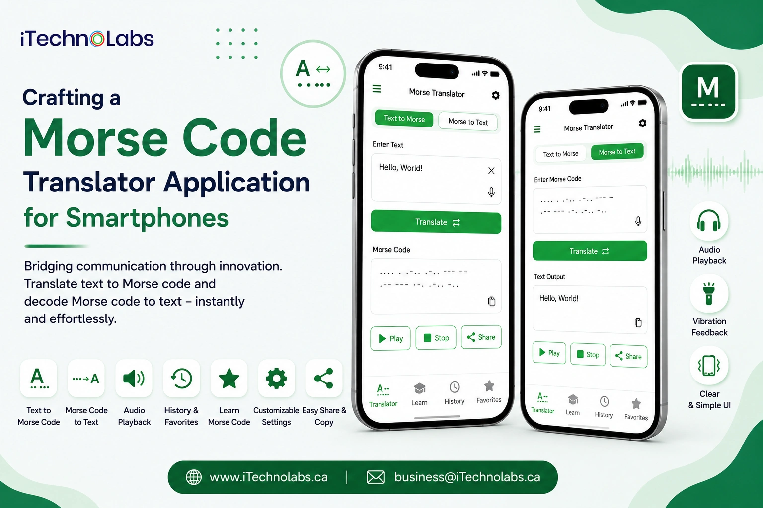 Crafting a Morse Code Translator Application for Smartphones