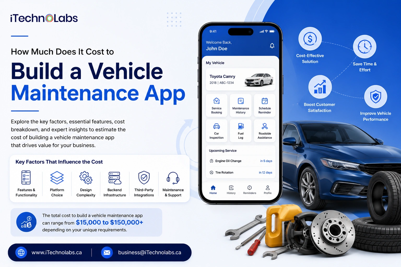 How Much Does It Cost to Build a Vehicle Maintenance App